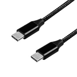 LogiLink Kabel USB 2.0 LogiLink CU0153 USB-C - USB-C, M/M, czarny, 0,3m