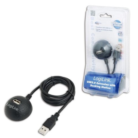 LogiLink Kabel USB LogiLink CU0013B USB A(M)>USB A(F) stacja dokująca