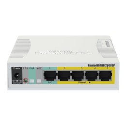 MIKRO TIK Switch zarządzalny MikroTik RB260GSP 5x1GbE 1xSFP PoE