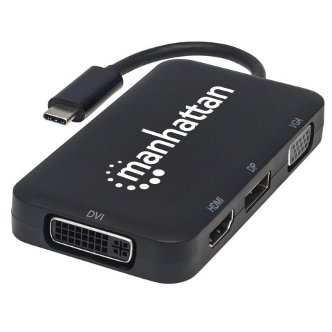 Manhattan Adapter Manhattan AV USB-C na HDMI/DP/DVI/VGA 4K60Hz