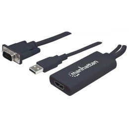 Manhattan Adapter Manhattan VGA/USB/Audio na HDMI 1080p