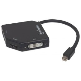 Manhattan Kabel adapter Manhattan Mini DisplayPort / HDMI 4K lub VGA/DVI 1080p 0,25m