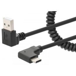 Manhattan Kabel zasilajacy Manhattan USB-C/A 15W/3A do szybkiego bezpiecznego ładowania