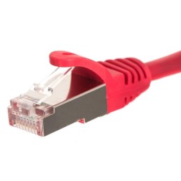 NETRACK Patchcord RJ45, Netrack osłonka zalewana, kat. 5e FTP/STP, 5m czerwony