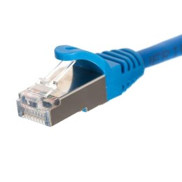 NETRACK Patchcord RJ45, Netrack osłonka zalewana, kat. 5e FTP/STP, 7m niebieski