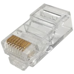 NETRACK Wtyk RJ45 UTP kat. 5e, drut, Netrack, przelotowy (100 szt)