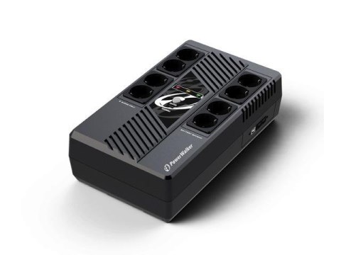 Power Walker Zasilacz awaryjny UPS Power Walker Line-Interactive 1000VA MS 8x FR, RJ45 In/Out, USB HID, USB Ładowarka