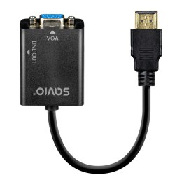 SAVIO Kabel adapter HDMI-VGA Savio AK-76