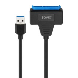 SAVIO Kabel adapter SAVIO AK-68 USB-A 3.1 Gen 1 (M) - SATA (F) do dysków 2.5