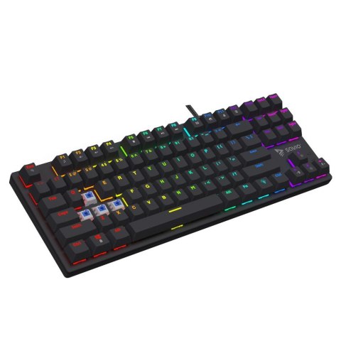 SAVIO Klawiatura przewodowa SAVIO TEMPEST X2 Outemu BLUE mechaniczna RGB