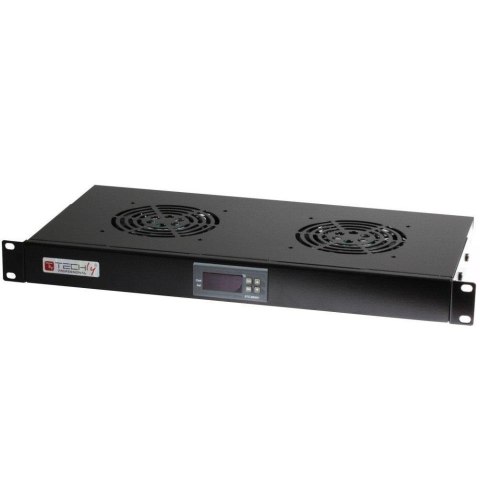 Techly Panel chłodzący Techly Rack 19" 2x23W 1U wew.termostat LED