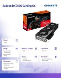 Gigabyte Karta graficzna Radeon RX 7600 Gaming OC 8G GDDR6 128bit 2DP/2HDMI