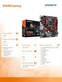 Gigabyte Płyta główna B760M Gaming AC DDR4 s1700 2DDR4 DP/HDMI mATX