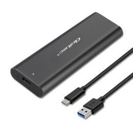 Qoltec Obudowa | kieszeń do dysków M.2 SATA SSD | NGFF | USB typ C