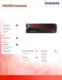 Samsung Dysk SSD 990PRO Heatsink NVMe 4TB MZ-V9P4T0CW