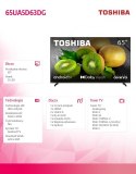 Toshiba Telewizor LED 65 cali 65UA5D63DG