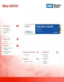 Western Digital Dysk SSD Blue 250GB SA510 M.2 2280 WDS250G3B0B