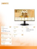 AOC Monitor 24B3CF2 23.8 cala IPS 100Hz HDMI USB-C HAS