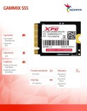 Adata Dysk SSD XPG GAMMIX S55 2TB PCIe 4x4 5/3.2GB/s M2230