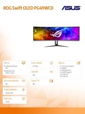 Asus Monitor ROG Swift 49 cali PG49WCD OLED