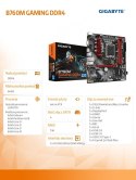 Gigabyte Płyta główna B760M GAMING DDR4 s1700 2DDR4 DP/HDMI mATX