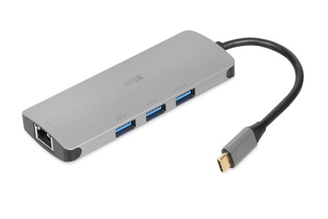 IBOX Stacja dokująca hub USB iBOX IUH3RJ4K RJ45 HDMI SD PD100W