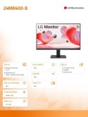 LG Electronics Monitor 24MR400-B 23.8 cala IPS FHD AMD FreeSync