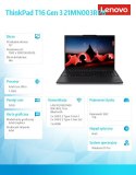 Lenovo Notebook ThinkPad T16 G3 21MN003RPB W11Pro Ultra 7 155U/32GB/1TB/INT/16.0 WUXGA/Black/3YRS Premier Support + CO2 Offset