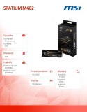 MSI Dysk SSD SPATIUM M482 2TB M.2 PCIe4 7300/6400MB/s