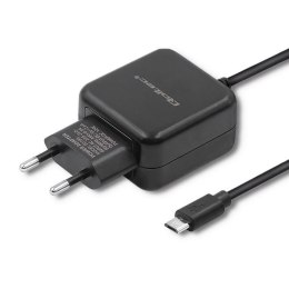 Qoltec Ładowarka sieciowa Qoltec 12W | 5V | 2,4A | MicroUSB | Czarna