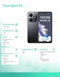 TECNO Smartfon SPARK 20 KJ5n 256+8 Czarny