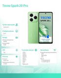 TECNO Smartfon Spark 20 PRO KJ6 256+12 Zielony