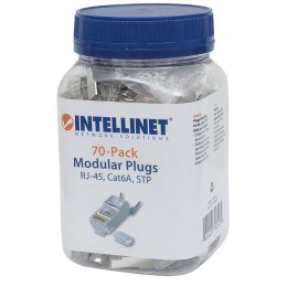 Intellinet Wtyk Intellinet RJ45 8P/8C STP Cat.6a drut / linka 50szt.