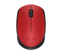 LOGITECH Mysz bezprzewodowa Logitech M171 optyczna czerwona