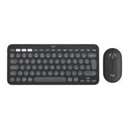 LOGITECH Zestaw bezprzewodowy klawiatura + mysz Logitech Pebble 2 Combo dla urządzeń Mac grafitowy - OTW OPAK