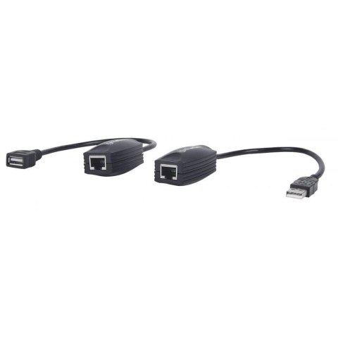 Manhattan Extender Przedłużacz Manhattan USB po kablu sieciowym RJ45 do 60m