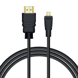 SAVIO Kabel HDMI - micro HDMI Savio CL-40/M 2m czarny, złote k. v1.4