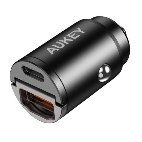 Aukey Ładowarka samochodowa Aukey CC-A3 BK USB-A i USB-C, PD 30W