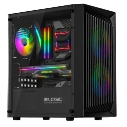 Logic Concept Obudowa LOGIC ATOS ARGB mATX/mITX Mini USB 3.0 Black bez zasilacza