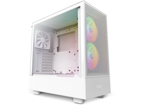 NZXT Obudowa NZXT H5 Flow RGB Midi Tower biała z oknem - USZ OPAK