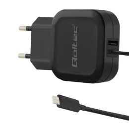 Qoltec Ładowarka sieciowa Qoltec 17W 5V 3,4A USB+USB type-C