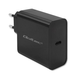 Qoltec Ładowarka sieciowa Qoltec Super Quick PD | 1xUSB-C | 65W | 5-20V | 3-3.25A | Czarna