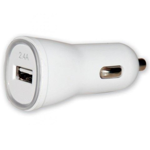 Techly Ładowarka samochodowa Techly USB 5V 2,4A biała