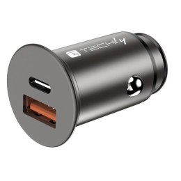 Techly Ładowarka samochodowa Techly USB-C/USB-A 38W