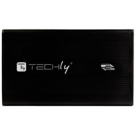 Techly Obudowa na dysk Techly SATA 2.5", USB 3.0, aluminiowa, czarna