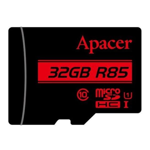 Apacer Karta pamięci microSDHC Apacer R85 32GB (85/10 MB/s) Class 10 U1 + Adapter