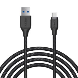 Aukey Kabel USB-C Aukey CB-AC2 BK USB-A - USB-C 5Gbps, QC 3.0, 2m