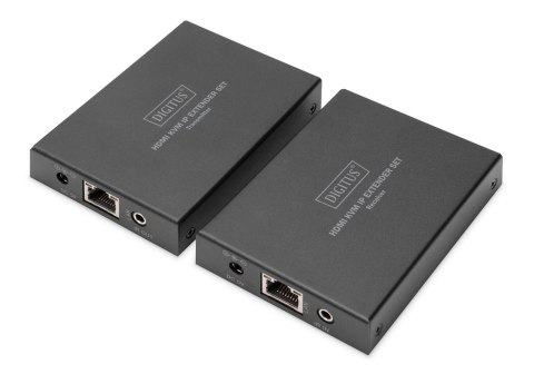 Digitus Przedłużacz/Extender DIGITUS KVM HDMI+USB 150m po Cat.5e UTP/IP 1080p FHD 60Hz audio (zestaw)