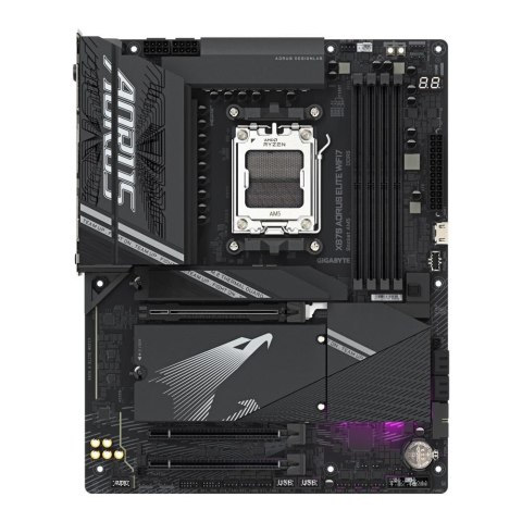 GIGABYTE Płyta Gigabyte X870 AORUS ELITE WIFI7 /AMD X870/DDR5/SATA3/M.2/USB4/PCIe5.0/WiFi/BT/AM5/ATX