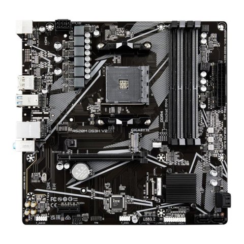 Gigabyte Płyta Gigabyte A520M DS3H V2 (rev. 1.0) /AMD A520/DDR4/SATA3/M.2/USB3.0/PCIe3.0/AM4/mATX